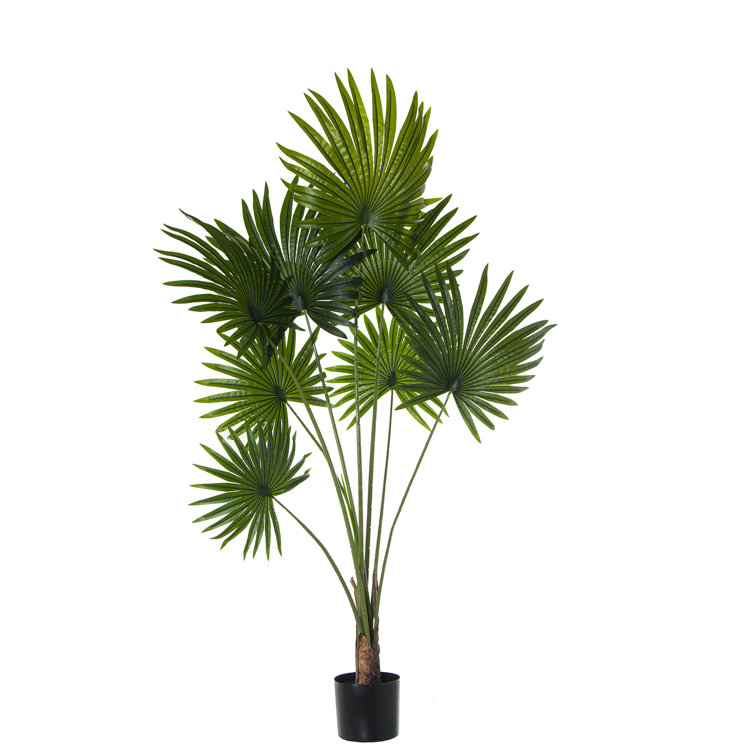 The Seasonal Aisle 170cm Faux Palm Tree in Pot Wayfair.co.uk